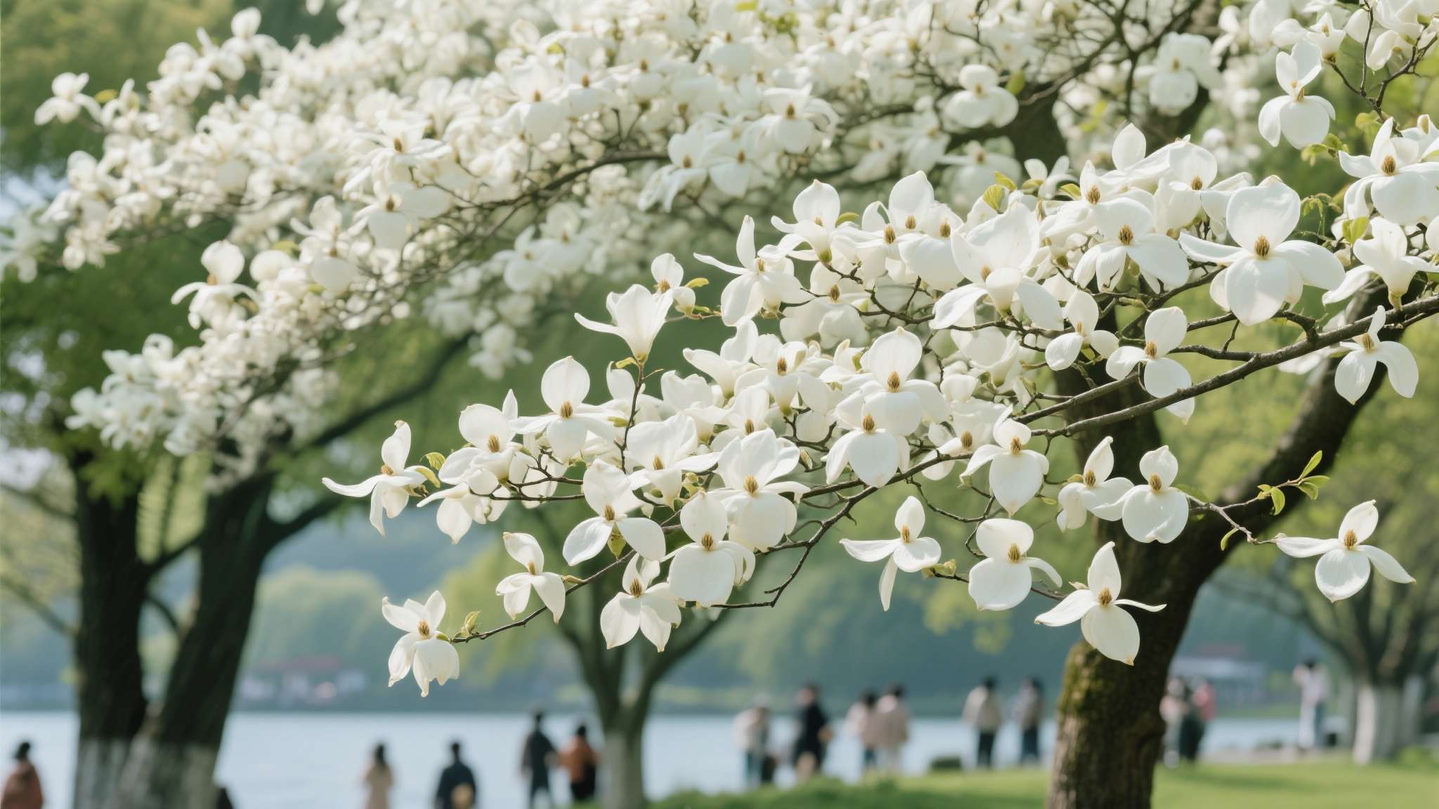 玄武湖"植物活化石"珙桐绽放 满树"白鸽"引游人打卡 今年春季,玄武湖景区内的珙桐迎来了一次集中盛放。园区工作人员介绍,这批珙桐种植已